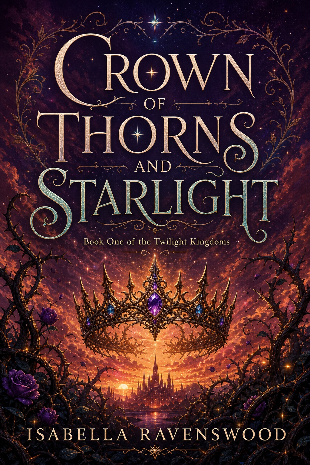 BookCoversLab fantasy artwork reference: A Crown of Thorns and Starlight